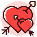 Heart Arrow Valentine Icon