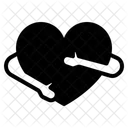 Heart Bandage Medical Icon
