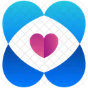 Heart Logogram Shape Icon