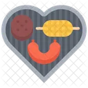 Heart Love Sausage Icon