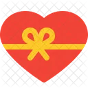 Heart Ribbon Smiley Icon