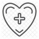 Heart Cross Medical Icon