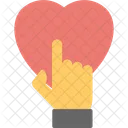 Finger Touch Heart Icon