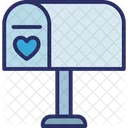Heart Letter Box Love Correspondence Icon