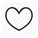 Heart Shape Outline Icon