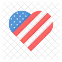 Love Patriotism America Icon