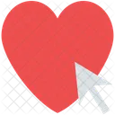 Valentine Arrow Click Icon