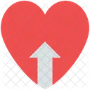 Arrow Up Valentine Icon