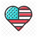 Heart Star Flag Icon