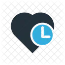 Heart Time Clock Icon