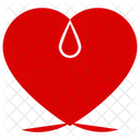 Dripping Heart Heart Heart Shape Icon