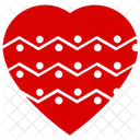Zigzag Heart Heart Heart Shape Icon