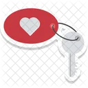 Heart Keychain Key Icon