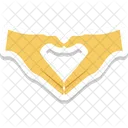 Heart Made By Hands Heart Gesture Icon