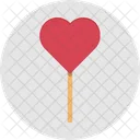 Heart Heart Lollipop Lolly Icon
