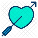 Love Valentine Arrow Icon