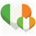 Heart St Patrick Day Ireland Icon