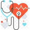 Heart Checkup Health Icon