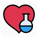 Heart Valentine Chemistry Icon