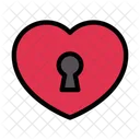 Heart Love Lock Icon