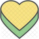 Heart Cake Sign Icon