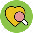 Heart Magnifier Search Icon