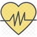 Heart With Lifeline Icon