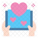 Heart Love Open Book Icon