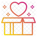 Heart Love Open Box Icon