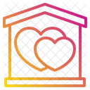 Heart Love House Icon