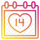 Heart Love Calendar Icon