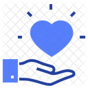 Heart Hand Love Icon