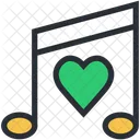 Heart Music Note Icon