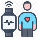 Heart Measurement Smartwatch Icon