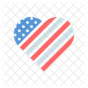 Heart Love Patriotism Icon