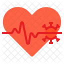 Heart Virus Medical Icon