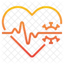 Heart Virus Medical Icon