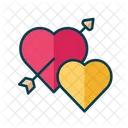 Heart Cupid Arrow Love Icon