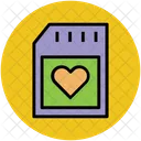 Heart Sim Card Icon