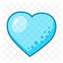 Blue Heart Love Heart Icon