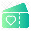 Heart Percent Ticket Icon