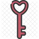 Heart Heart Key Love Key Icon