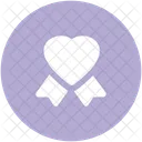 Heart Seal Ribbon Icon