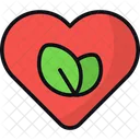 Heart Love Leaves Icon