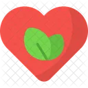 Heart Love Leaves Icon