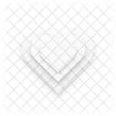 Heart Neumorphism Interface Icon
