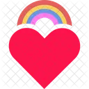 Heart Rainbow Love Icon