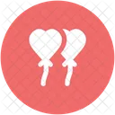 Heart Balloons Valentine Icon