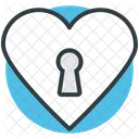 Heart Key Slot Icon