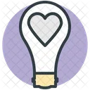 Heart In Bulb Icon